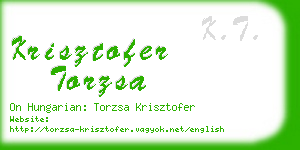 krisztofer torzsa business card